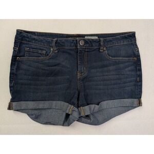 Aeropostale Womens Cutoff Jean Shorts Midi Size 10 Blue